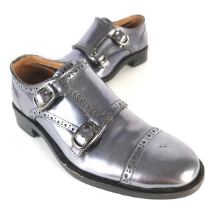 John fluevog silver brouge  size 4 mens